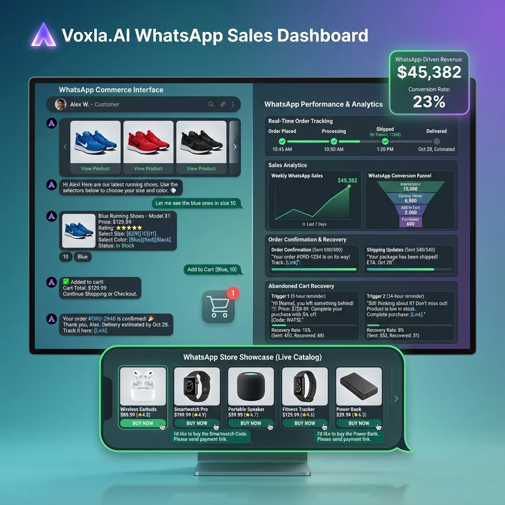 WhatsApp E-commerce Dashboard